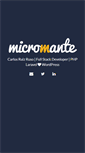 Mobile Screenshot of micromante.com